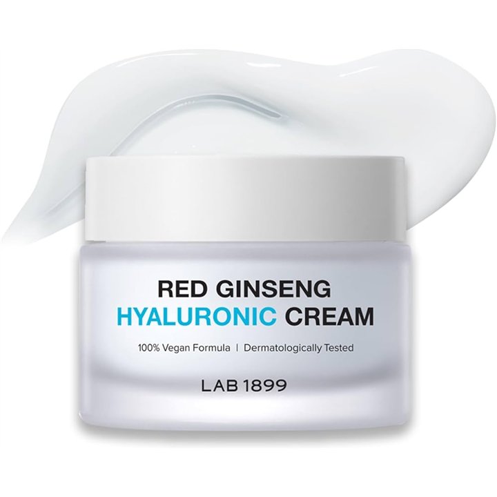 Lab 1899, Red Ginseng, Hyaluronic, Intense Hydration, Cream, For Face, 50 ml - Teknashop Ltd