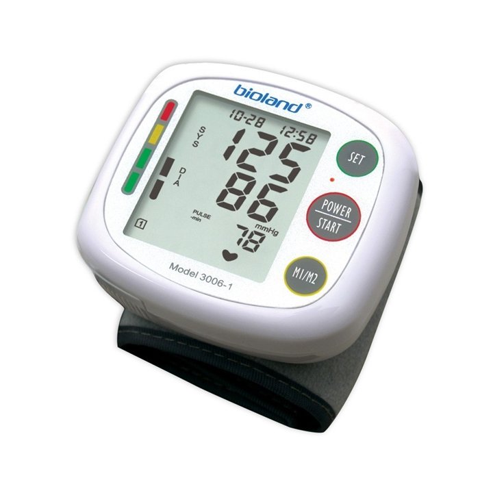 Bioland, Bioland, Digital, Blood Pressure Monitors, Wrist, Automatic, Oscillometric, Battery, Unisex - Teknashop Ltd