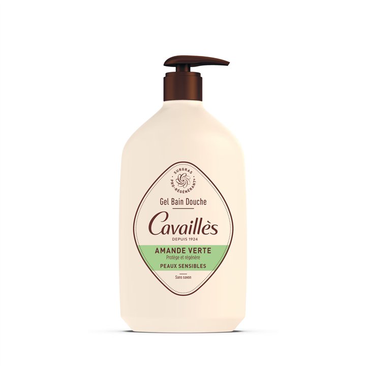 Roge Cavailles, Roge Cavailles, Green Almond, Regenerating, Shower Gel, For Sensitive Skin, 1000 ml - Teknashop Ltd