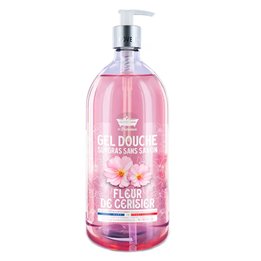 Les Petites Bains de Provence, Cherry Blossom, Shower Gel, For Sensitive Skin, 1000 ml - Teknashop Ltd