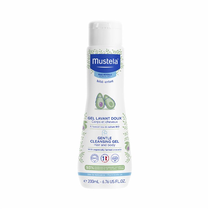 Mustela, Mustela, Avocado, Gentle Cleansing, Cleansing Gel, For Face & Hair, 200 ml - Teknashop Ltd