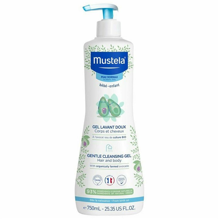 Mustela, Mustela, Avocado, Gentle Cleansing, Cleansing Gel, For Face & Hair, 750 ml - Teknashop Ltd
