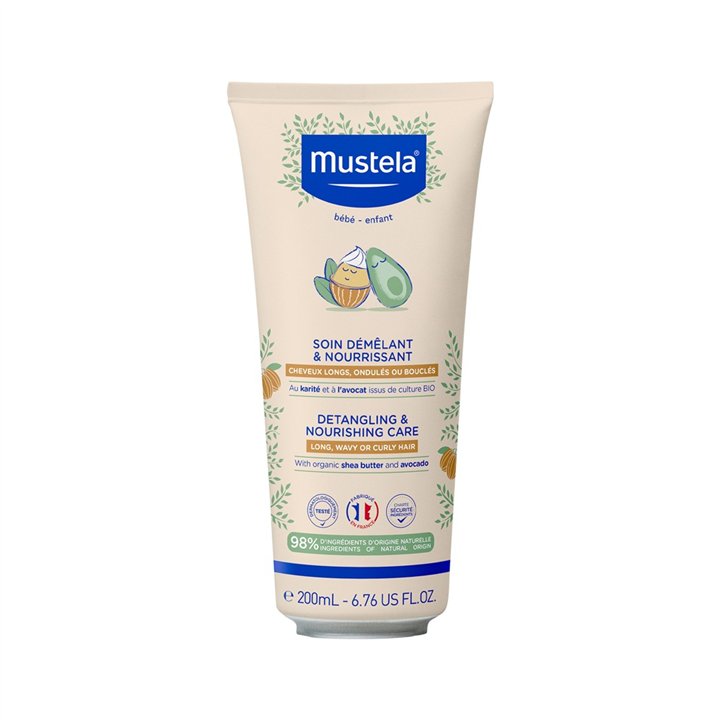 Mustela, Mustela, Shea Butter & Avocado, Hair Cream Treatment, Detangling & Smoothing, 200 ml - Teknashop Ltd