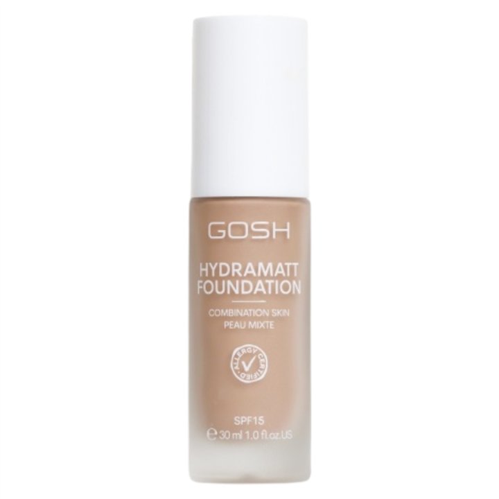 Gosh, Hydramatt, Matte, Liquid Foundation, 012N, Medium Dark, SPF15, 30 ml *Tester - Teknashop Ltd