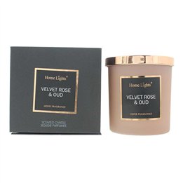 Home Lights, Velvet Rose & Oud, Scented Candle, 215 g - Teknashop Ltd