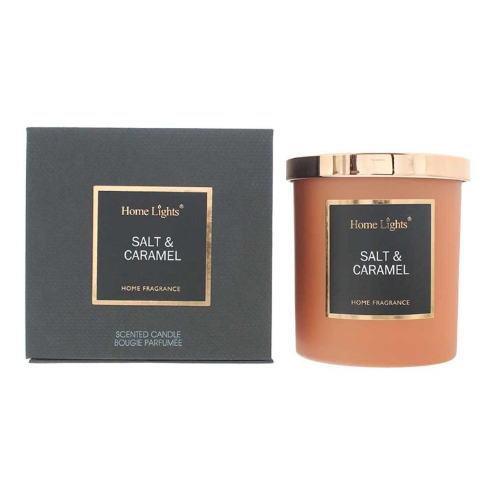 Home Lights, Salt & Caramel, Scented Candle, 215 g - Teknashop Ltd
