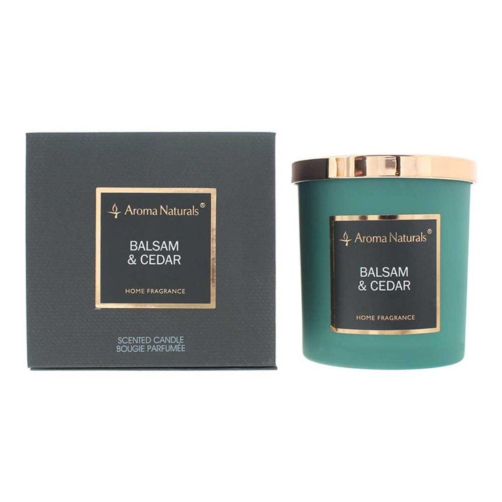 Aroma Naturals, Balsam & Cedar, Scented Candle, 215 g - Teknashop Ltd