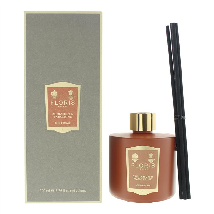 Floris Of London, Cinnamon & Tangerine, Reed, Aroma Reed Diffuser, Brown, 200 ml - Teknashop Ltd