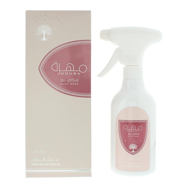 Lattafa, Mohra Silky Rose, Silky Rose, Room Spray, 450 ml - Teknashop Ltd