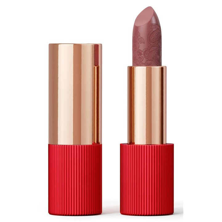 La Perla, Matte Silk, Matte, Cream Lipstick, 101, Nude Red, 3.5 g - Teknashop Ltd
