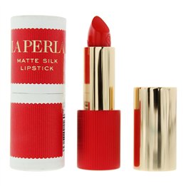 La Perla, Matte Silk, Matte, Cream Lipstick, 104, Tangelo Red, 3.5 g - Teknashop Ltd