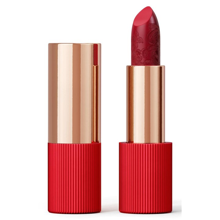 La Perla, Matte Silk, Matte, Cream Lipstick, 106, Venetian Red, 3.5 g - Teknashop Ltd