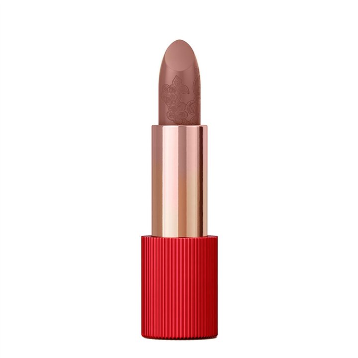 La Perla, Matte Silk, Matte, Cream Lipstick, 110, Cinnamon Red, 3.5 g - Teknashop Ltd