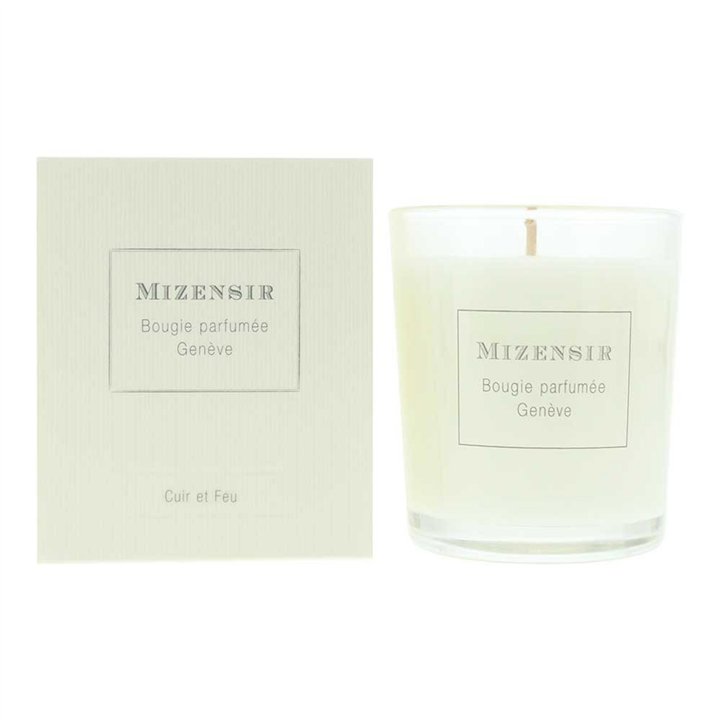 Mizensir, Cuir Et Feu, Woody, Scented Candle, 90 g - Teknashop Ltd