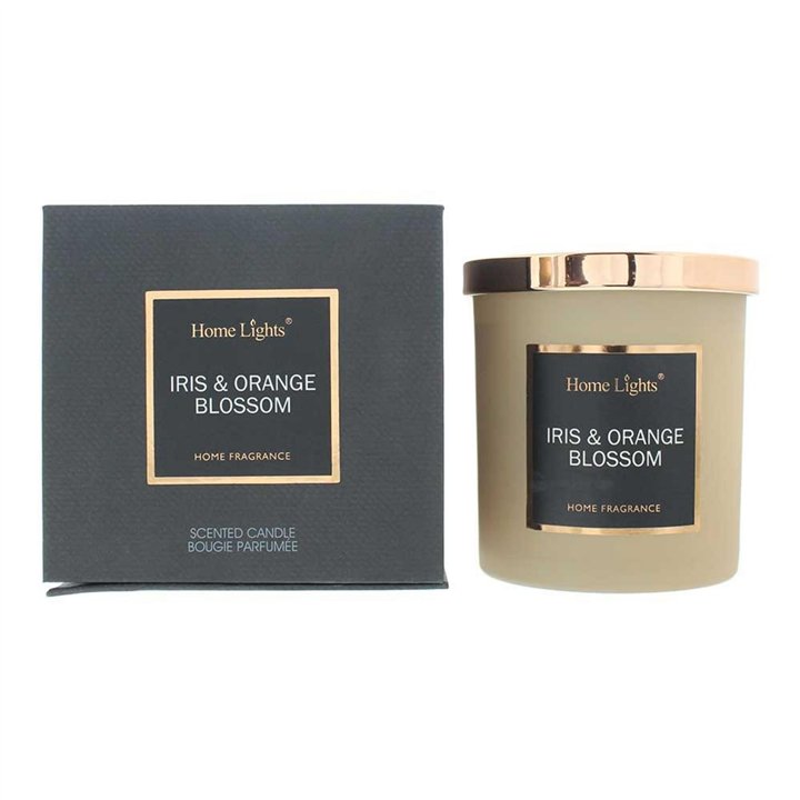 Home Lights, Iris Orange Blossom, Scented Candle, 215 g - Teknashop Ltd