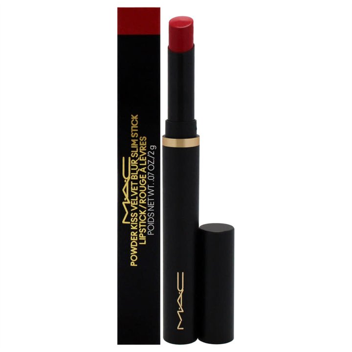 MAC, Powder Kiss Velvet Blur, Cream Lipstick, 889, Ruby, 2 g - Teknashop Ltd