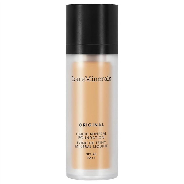 BareMinerals, Original Liquid Mineral, Luminous, Liquid Foundation, 18, Medium Tan, SPF 20, 30 ml - Teknashop Ltd