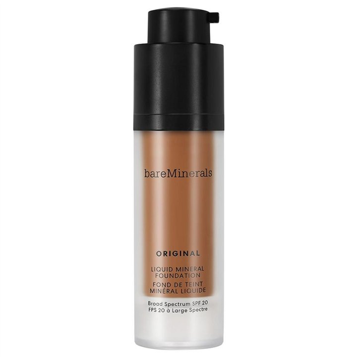 BareMinerals, Original Liquid Mineral, Luminous, Liquid Foundation, 25, Golden Dark, SPF 20, 30 ml - Teknashop Ltd