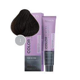 Revlon, Color Excel, Semi-Permanent Hair Dye, 1 Black, 70 ml - Teknashop Ltd