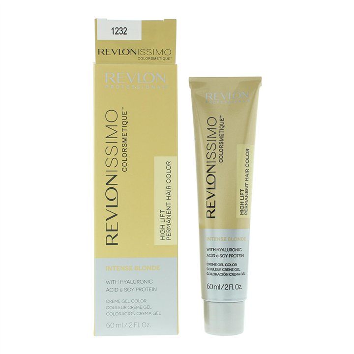 Revlon, Revlonissimo Colorsmetique, Permanent Hair Dye, 1232 Golden Pearl, 60 ml - Teknashop Ltd