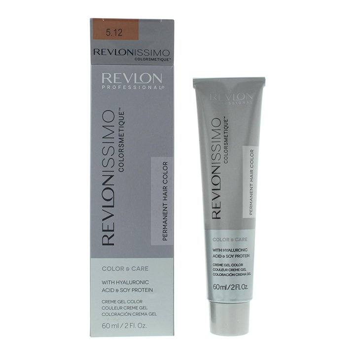 Revlon, Revlonissimo Colorsmetique, Permanent Hair Dye, 5.12 Light Pearly Brown, 60 ml - Teknashop Ltd