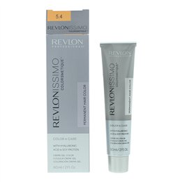 Revlon, Revlonissimo Colorsmetique, Permanent Hair Dye, 5.4 Light Copper Brown, 60 ml - Teknashop Ltd