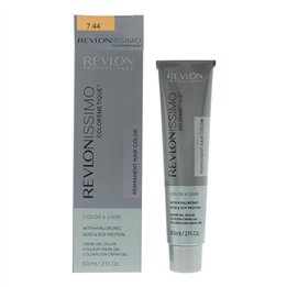 Revlon, Revlonissimo Colorsmetique, Permanent Hair Dye, 7.44 Medium Intensive Copper Blonde, 60 ml - Teknashop Ltd