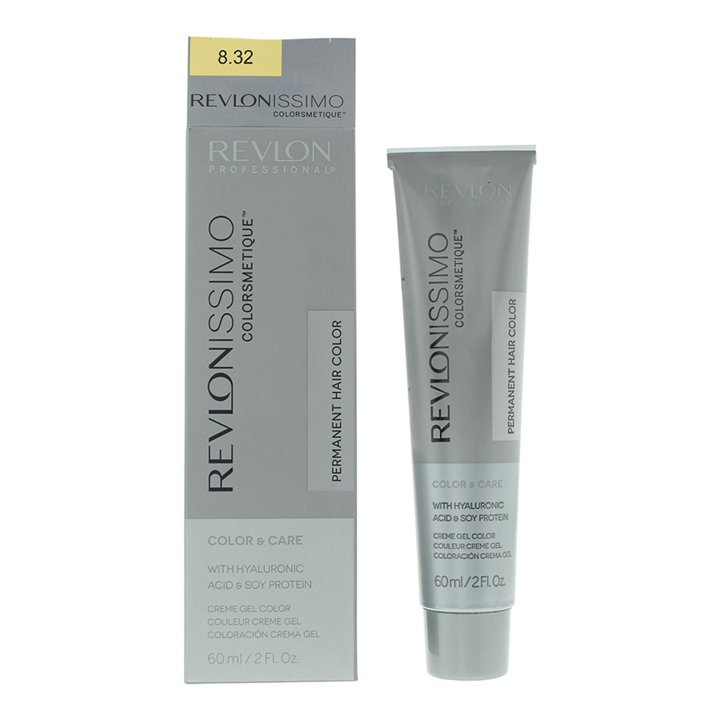 Revlon, Revlonissimo Colorsmetique, Permanent Hair Dye, 8.32 Light Golden Pearl Blonde, 60 ml - Teknashop Ltd