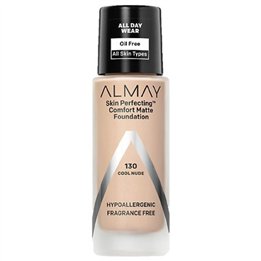 Almay, Skin Perfecting Comfort, Liquid Foundation, 130, Cool Nude, 30 ml - Teknashop Ltd