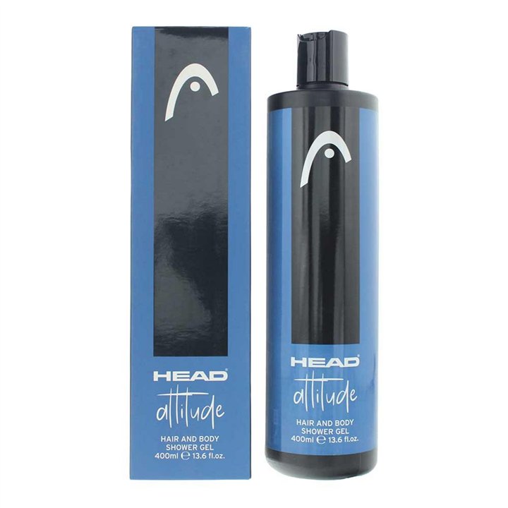 Head, Attitude, Shower Gel & Shampoo 2-In-1, 400 ml - Teknashop Ltd