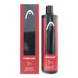 Head, Fire, Shower Gel, For All Skin Types, 400 ml - Teknashop Ltd