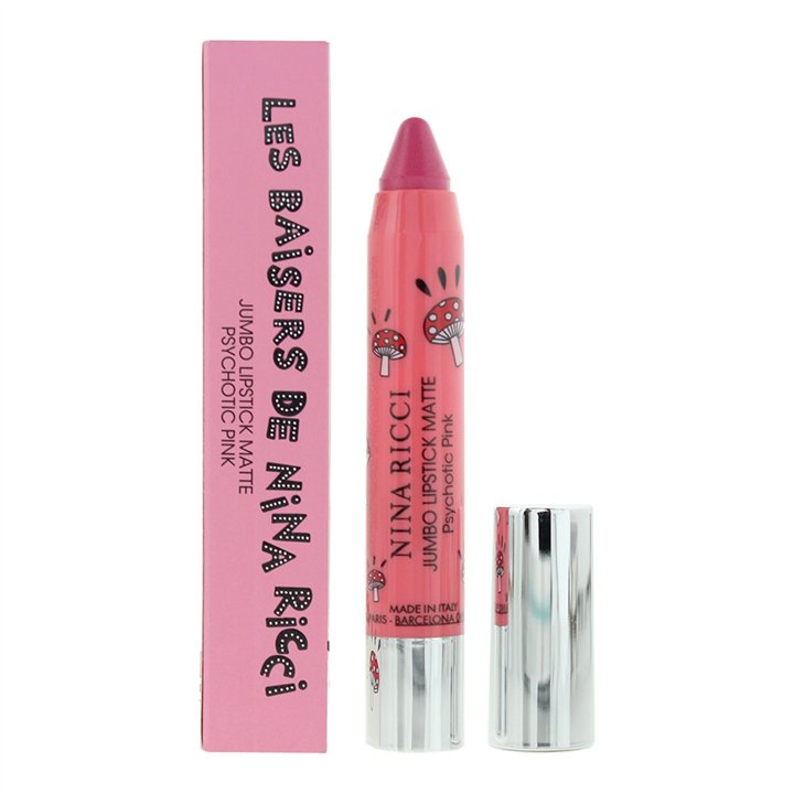 Nina Ricci, Jumbo Lipstick Matte, Matte, Cream Lipstick, Psychotic Pink, 2.5 g - Teknashop Ltd