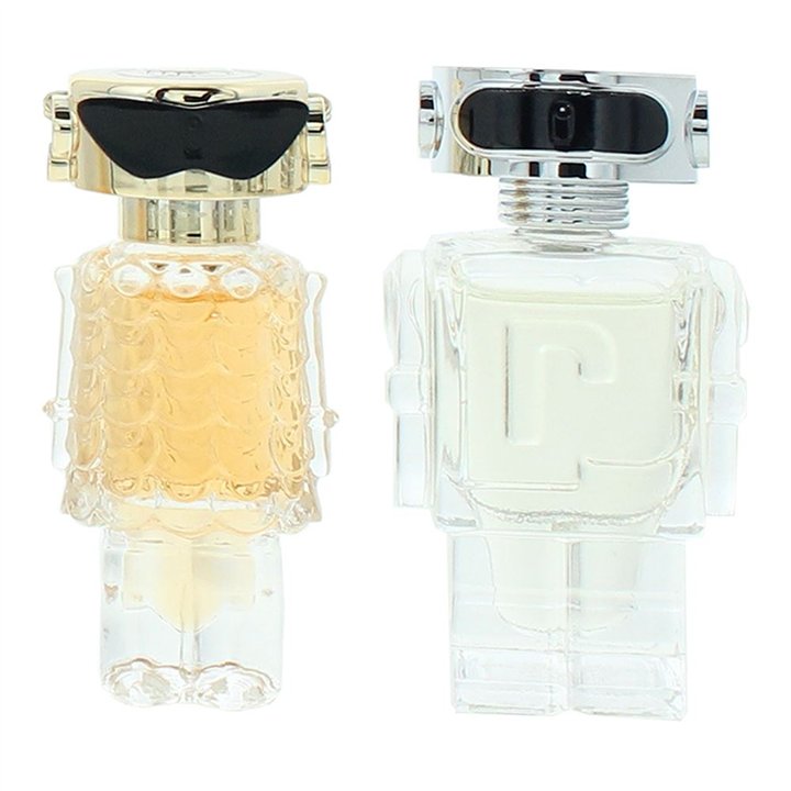 Set Paco Rabanne: Fame, Eau De Parfum, For Women, 4 ml *Miniature + Phantom In Red, Eau De Toilette, For Men, 4 ml *Miniature - 