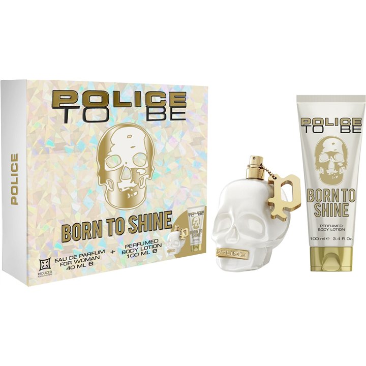 Set Police: To Be Born To Shine, Eau De Parfum, For Women, 40 ml + To Be Born To Shine, Hydrating, Body Lotion, 100 ml - Teknash
