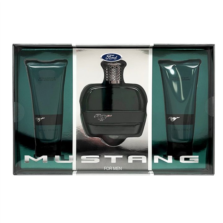 Set Ford: Mustang Green, Eau De Toilette, For Men, 100 ml + Mustang Green, Hydrating, After-Shave Balm, 100 ml + Mustang Green, 