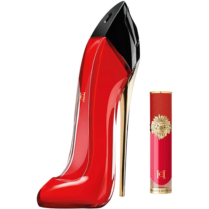 Set Carolina Herrera: Very Good Girl, Eau De Parfum, For Women, 80 ml + The Lip Liquid, Liquid Lipstick, 210, 5 ml - Teknashop L