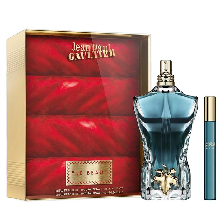 Set Jean Paul Gaultier: Le Beau, Eau De Toilette, For Men, 125 ml + Le Beau, Eau De Toilette, For Men, 10 ml - Teknashop Ltd