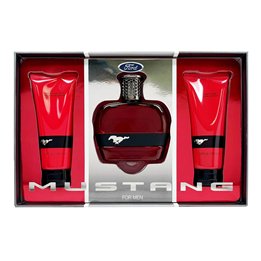 Set Ford: Mustang Red, Eau De Toilette, For Men, 100 ml + Mustang Red, After-Shave Balm, 100 ml + Mustang Red, Cleansing, Shower