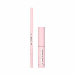 Set Kylie Cosmetics: Kybrow, Defined, Eyebrow Cream Pencil & Brush 2-In-1, 004, Medium Brown, 0.09 g + By Kylie, Define, Eyebrow