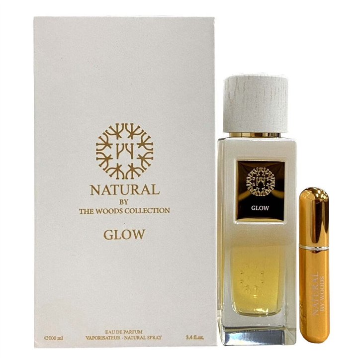 Set The Woods Collection: Glow, Eau De Parfum, Unisex, 100 ml + Glow, Eau De Parfum, Unisex, 5 ml - Teknashop Ltd