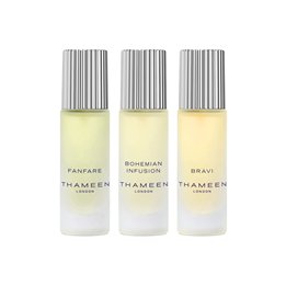 Set Thameen London: Fanfare, Eau De Cologne, Unisex, 10 ml + Bohemian Infusion, Eau De Cologne, Unisex, 10 ml + Bravi, Extrait D