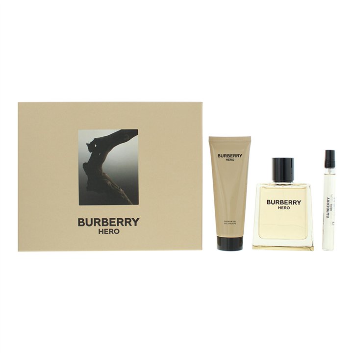 Set Burberry: Hero, Eau De Toilette, For Men, 100 ml + Hero, Eau De Toilette, For Men, 10 ml + Hero, Shower Gel, For All Skin Ty