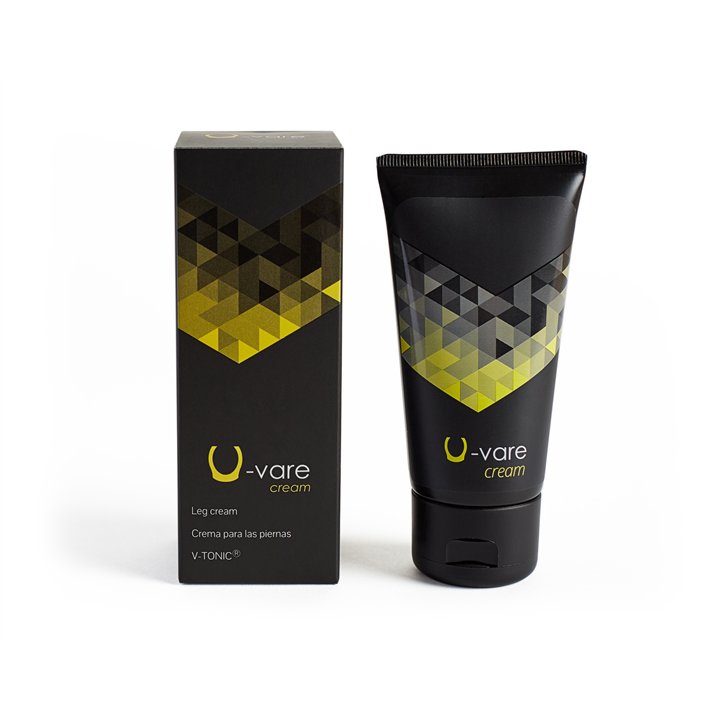500 Cosmetics, U-Vare, Relieves Varicose Veins, Promotes Circulation & Skin Regeneration, Local Treatment Cream, For Legs, 65 ml