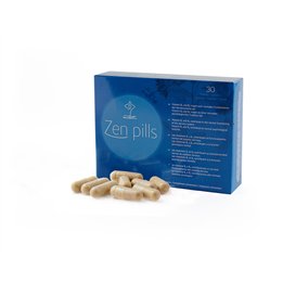 500 Cosmetics, Zen Pills, L-Tryptophan, Magnesium Stearate, Hops, Passiflora, L-Theanine, Vitamin B6 & Vitamin B1, Control Anxie