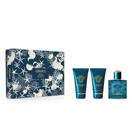 Set Versace: Eros, Eau De Toilette, For Men, 50 ml + Eros, Shower Gel, For All Skin Types, 50 ml + Eros, Hydrating, After-Shave 