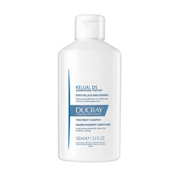 Ducray, Kelual DS, Hair Treatment Shampoo, Antifungal, Anti-itch, Soothing, For Dry/Flaky Scalp, 100 ml - Teknashop Ltd