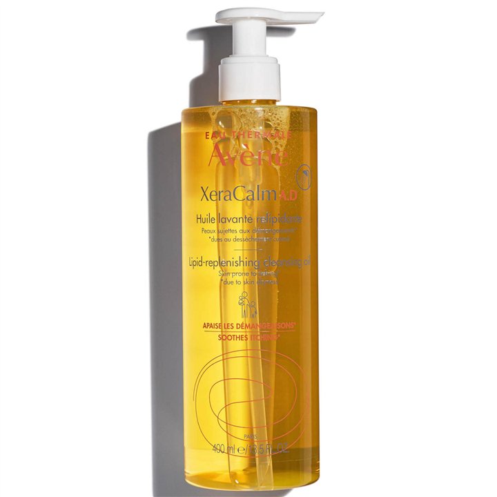 Avene, XeraCalm A.D, Lipid Replenishing, Shower Oil, Body, For Dry Skin, 400 ml - Teknashop Ltd