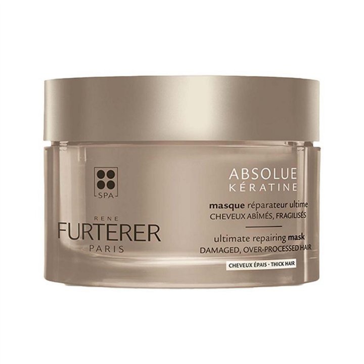 Rene Furterer, Absolue Keratine, Plant-Based, Hair Treatment Cream Mask, Repairs, 200 ml - Teknashop Ltd