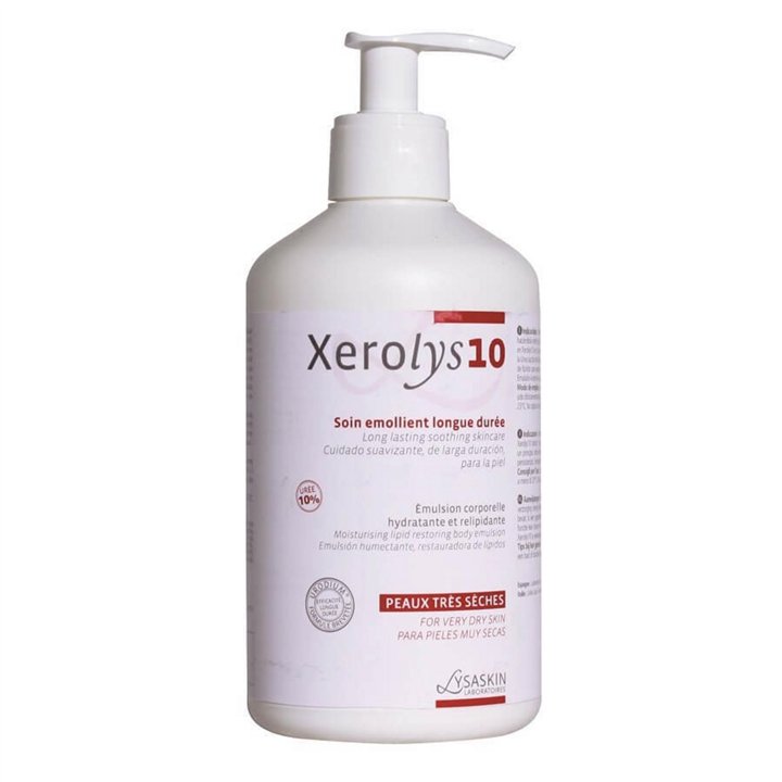 Lab Lysaskin, Xerolys 10, Urodium, Emollient, Daily, Emulsion, For Face, 200 ml - Teknashop Ltd