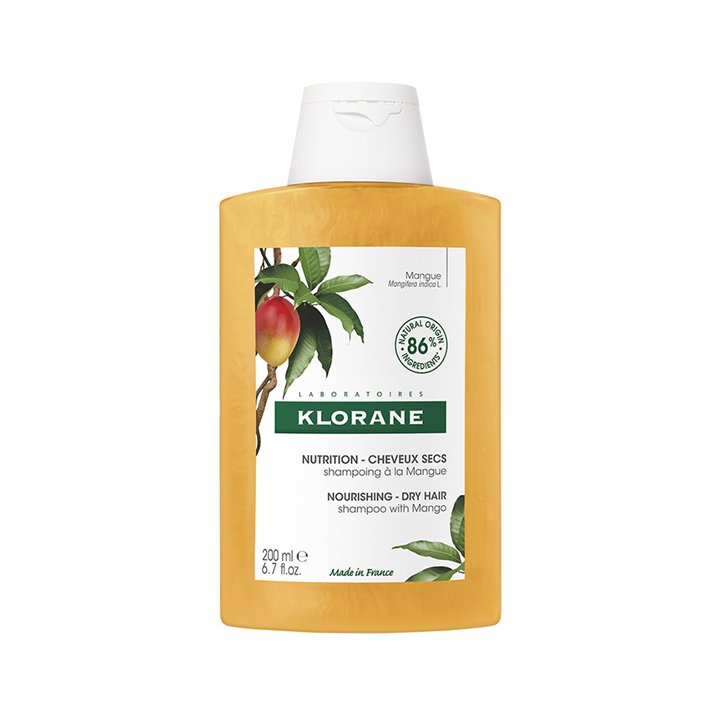Klorane, Mango Butter Nutrition, Mango Butter, Hair Shampoo, Nourish, 200 ml - Teknashop Ltd